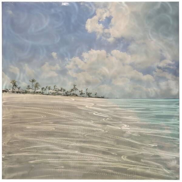 Shop Coastal Burnished Aluminum Wall Art Panel Overstock 27649165