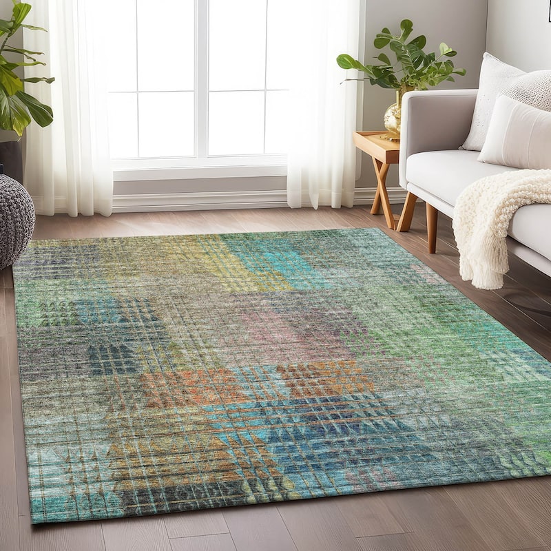 Premium Washable Super Modern Mosaic Soft Mayfield Rug