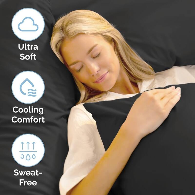 CGK Linens 4 Piece Solid Deep Pockets Microfiber, Easy-Fit Bed Sheet Set