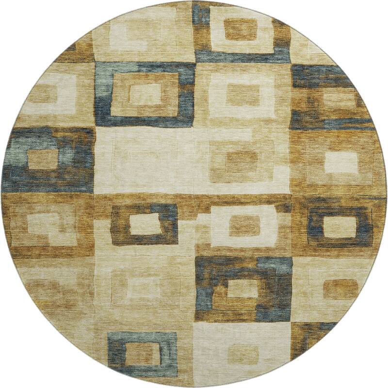 Premium Washable Super Soft Blocky Contemporary Mayfield Rug