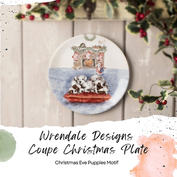 Royal Worcester Wrendale Designs Christmas Plate - 8 Inch - Bed