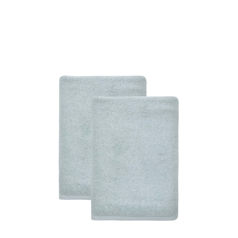 Ozan Premium Home 100% Turkish Cotton Opulence Luxury Bath Towels (Set of 2) - Aqua Blue