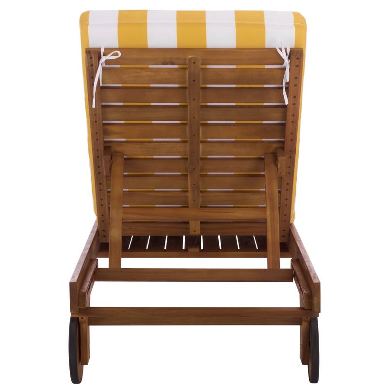 SAFAVIEH Iyanna Lounge Chair - 25 In. W x 80 In. D x 17-42 In. H - 25"W x 80"D x 17-42"H