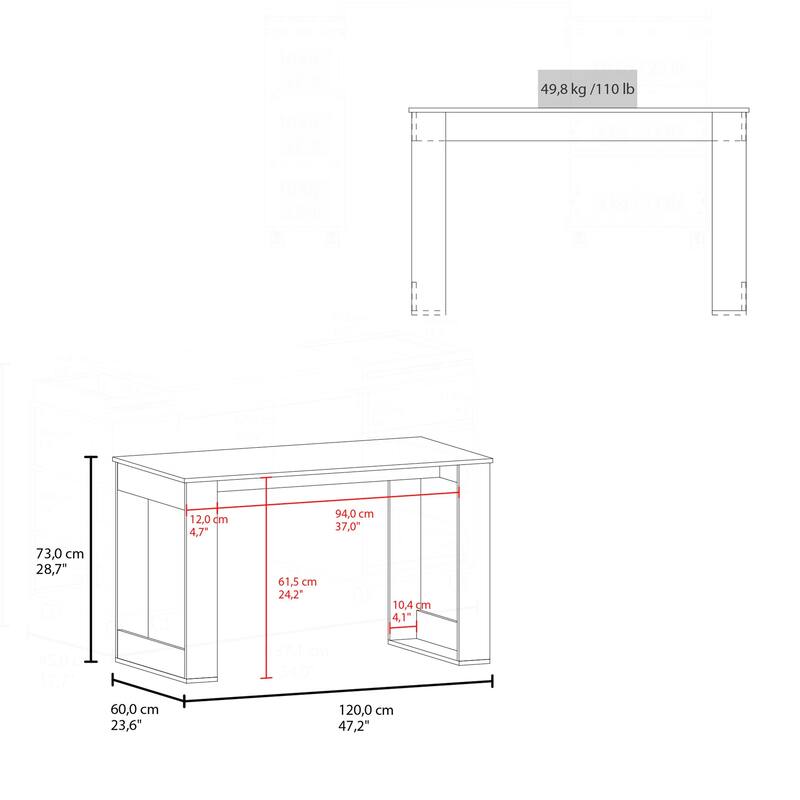 Sophisticated Writing Computer Desk with Ample Workspace