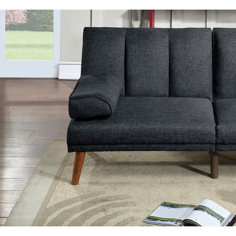 Adjustable Convertible Sofa with Extra Cushion - Navy Chaise Lounge and Sleeper Sofa