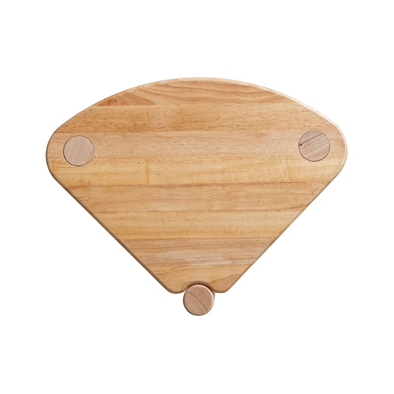 Sturdy Rubberwood Side Table - 18.1"L x 14.3"W x 18.1"H