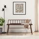 preview thumbnail 3 of 20, Middlebrook Solid Wood Low-Back Spindle Entry Bench Walnut
