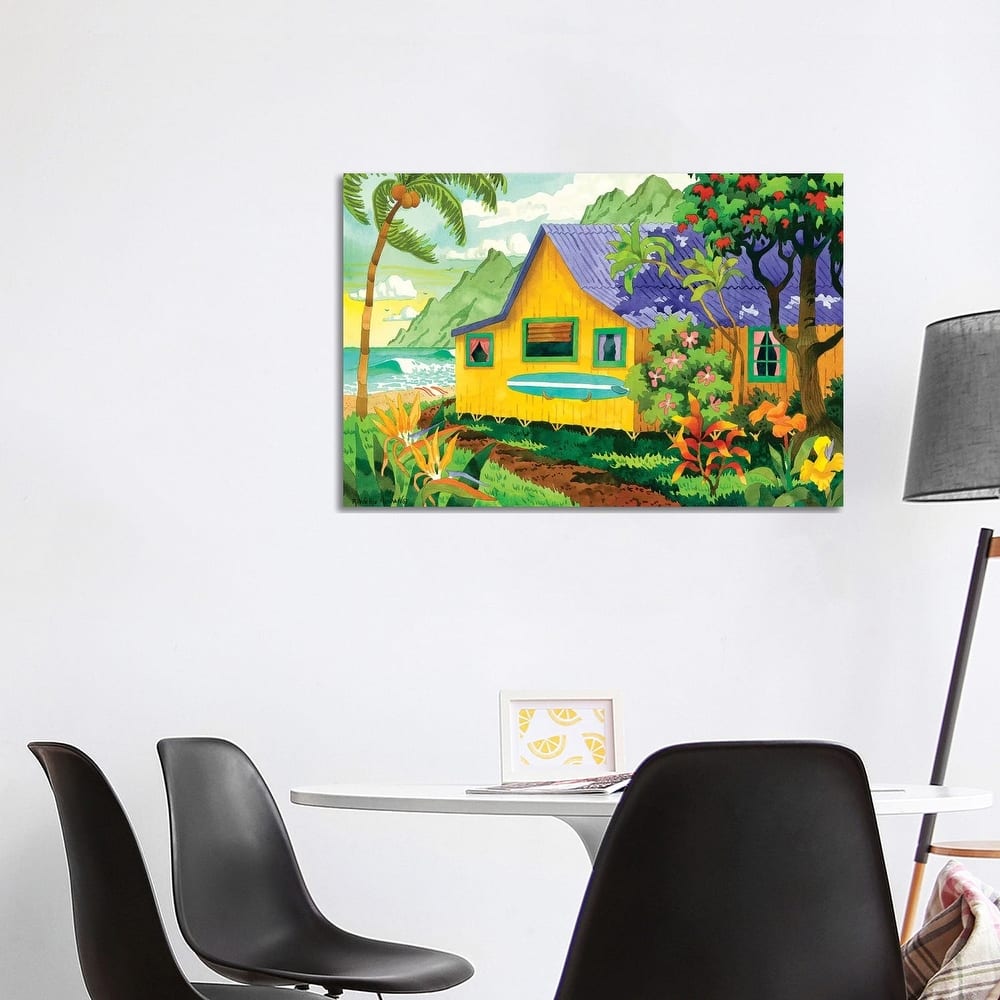 iCanvas "Yellow Cabana" by Robin Wethe Altman Canvas Print