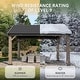 preview thumbnail 29 of 62, Aoxun Outdoor Cedar Wood Gazebo with Double Hardtop Roof