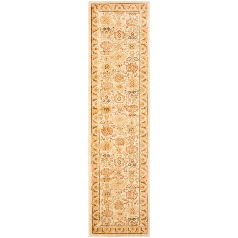SAFAVIEH Heirloom Tamra Traditional Oriental Rug - 2'3" x 8' Runner - Creme/Creme