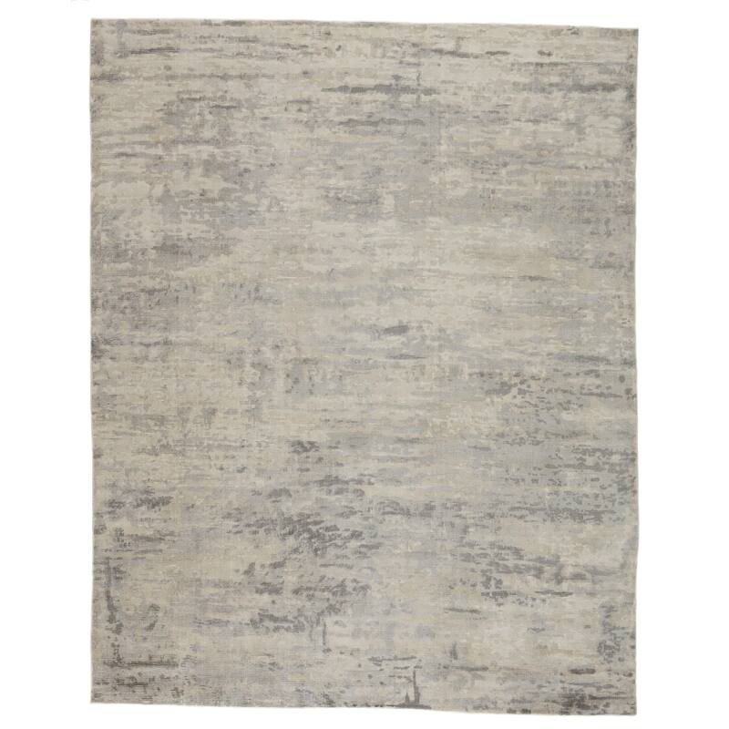 Barclay Butera Retreat Handmade Abstract Area Rug - 9' x 12' - Gray/Ivory - Rectangle
