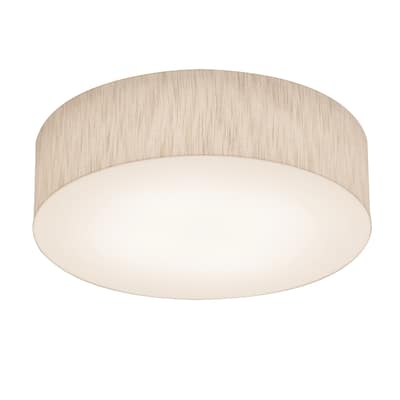 Anton 12-inch Jute LED Flush Mount