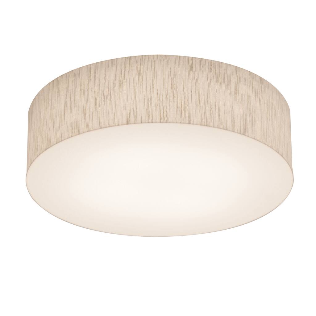 Anton 12-inch Jute LED Flush Mount