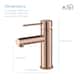 Luxury Solid Brass Single Hole Bathroom Faucet