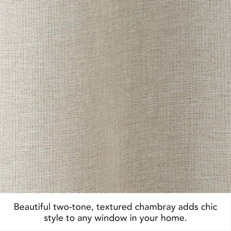 Creative Home Ideas Legrae Blackout Grommet Window Curtain Panel Pair with Tiebacks