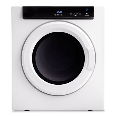 Electric Portable Front Load Dryer with Touch Screen Panel and Stainless Steel Tub