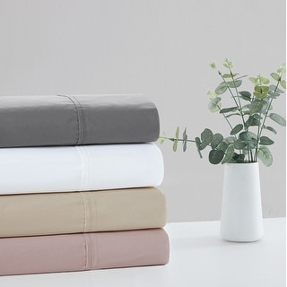 Vince Camuto Solid 400TC Percale 4 Piece Sheet Set