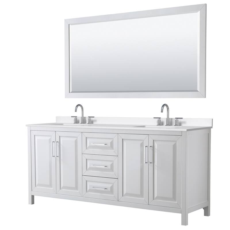 Wyndham Collection WCV252580D-QTZ-US3M70 Daria 80" Free Standing
