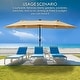 preview thumbnail 3 of 41, Kozyard Butterfly 15' Outdoor Patio Double-Sided Aluminum Umbrella