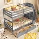 preview thumbnail 24 of 28, Costway Twin Over Twin Bunk Bed with Storage Stairs & Drawers - See Details