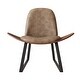 preview thumbnail 15 of 20, Corvus Mid-century Walnut Finish Accent Lounge Chair
