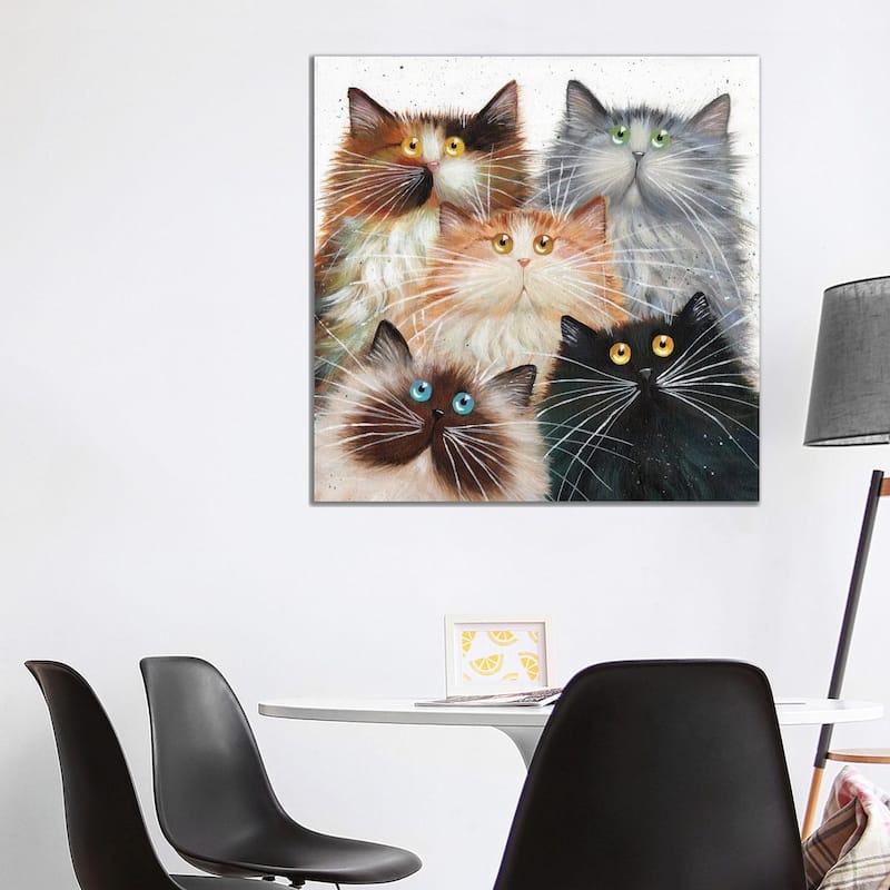 iCanvas "Fluffy Five" by Kim Haskins Canvas Print - 37x37x1.5
