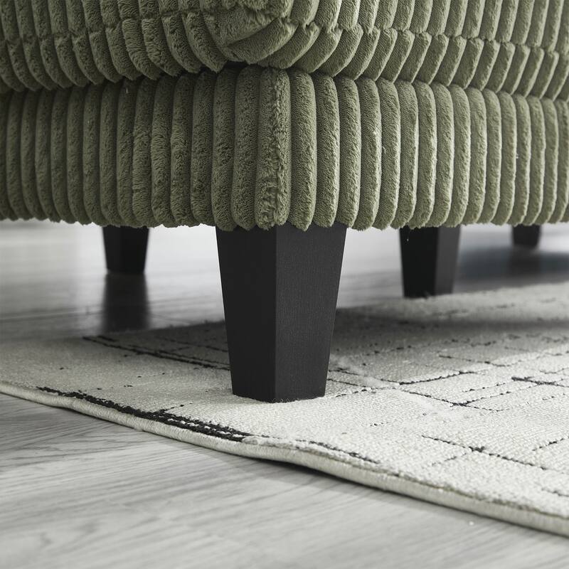 U-Shaped Modular Sectional Sofa with Double Chaise Lounge, Convertible Deep Seat Sleeper Sofa, Velvet Upholstered 4 Seater Sofa