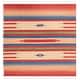 preview thumbnail 3 of 12, SAFAVIEH Handmade Montauk Engelberta Southwestern Tribal Cotton Fringe Rug 6' Square - Red/Blue - Square