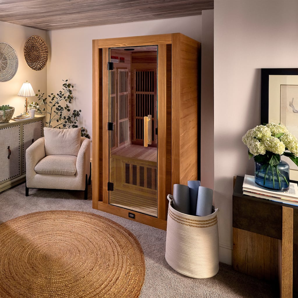 Backyard Discovery Rylan 1-Person Infrared Sauna, Red Light Therapy