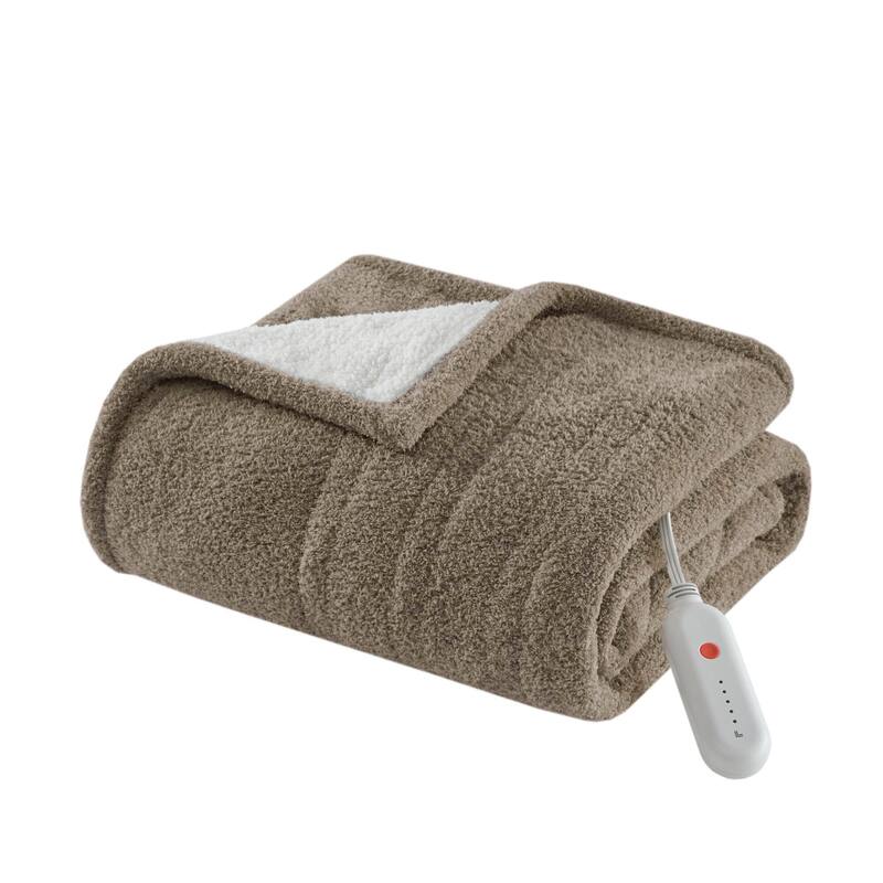 1 PCS 50x60" Heated Throw Blanket with 5 Temperature Settings and Auto Shutoff