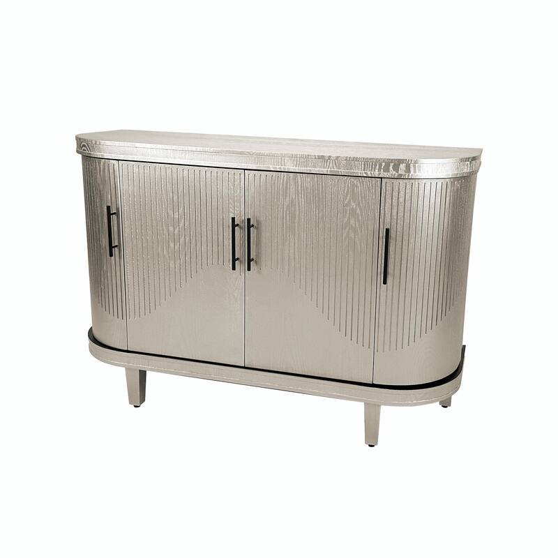 47.2-Inch Wooden Console Table & Coffee Bar Cabinet