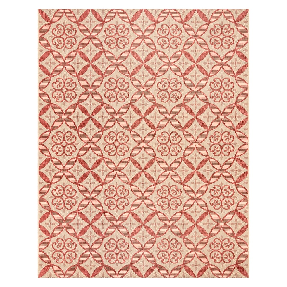 Gertmenian Paseo Niala Medallion Moroccan Tile Polypropylene Flatweave Indoor/ Outdoor Area Rugs