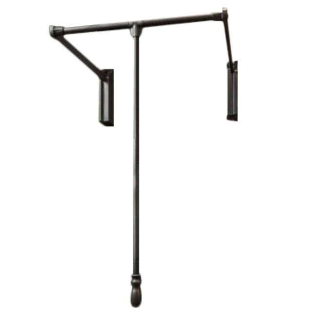 Hardware Resources 23 Inch Wide Pull Down Closet Rod with Soft Close