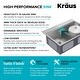 preview thumbnail 85 of 137, KRAUS Kore Workstation Drop-In Stainless Steel Kitchen Sink