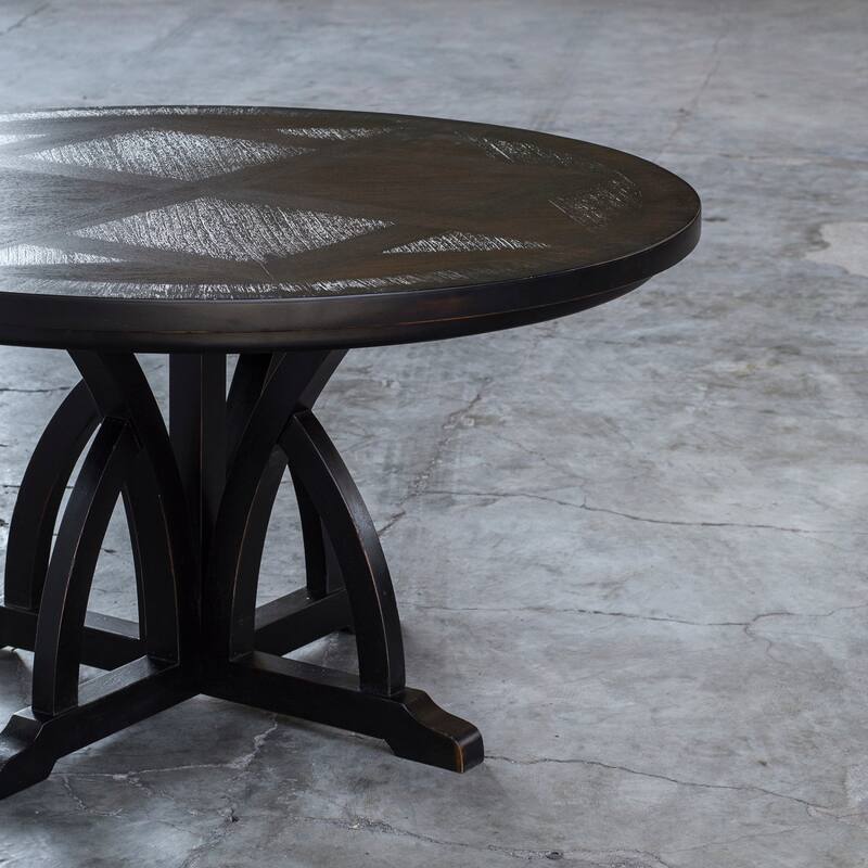 Uttermost Maiva 56 Inch Wide Mango Wood Dining Table by Matthew
