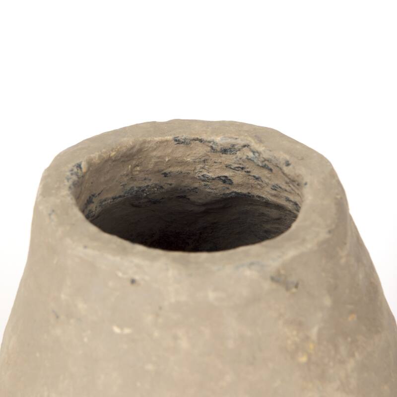 Rundal Small Grey Paper Mache Vase