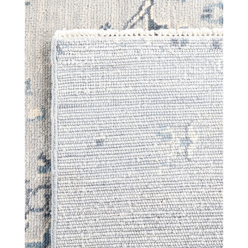 Modern One-of-a-Kind Handmade Area Rug - Gray, 7' 10" x 10' 0" - 7' 10" x 10' 0"