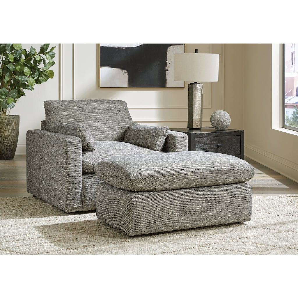 Signature Design by Ashley Dramatic Gray 2-Piece Upholstery Package - 44" W x 42" D x 36" H