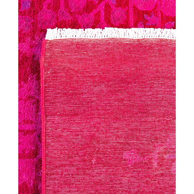 Overdyed One-of-a-Kind Hand-Knotted Area Rug - Pink - 4' 9" x 6' 10"