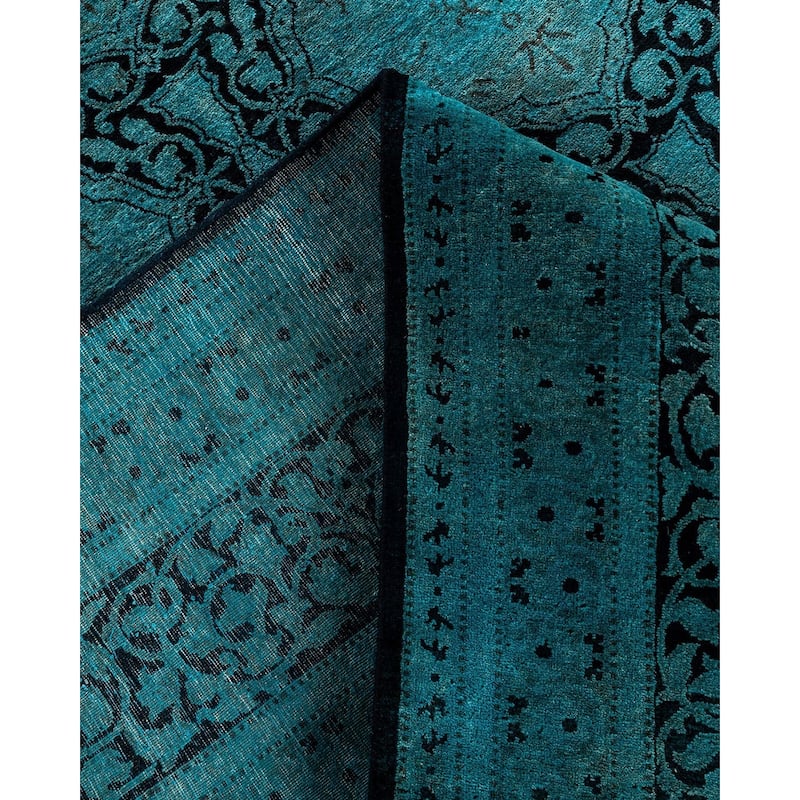 Contemporary Overdyed Wool Hand Knotted Area Rug - 8' 1" x 10' 3"