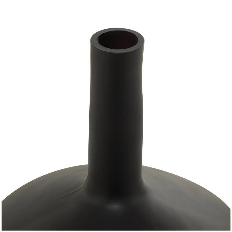Glass Decorative Vase - Black - Roche River Decor
