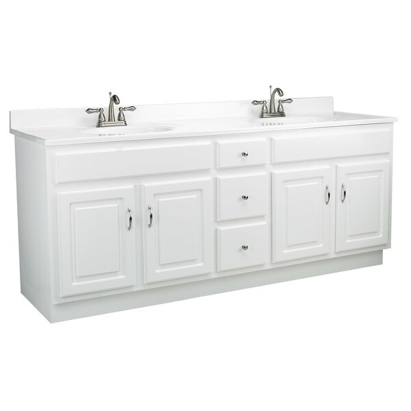 shop design house 541086 concord 72" wood vanity cabinet