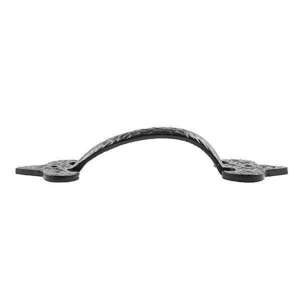 Shop Black Wrought Iron Door Pulls Fleur De Lis 6 5in Tall Set Of