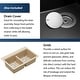 preview thumbnail 48 of 56, Karran QTWS-880 Drop-in 33 in. Double Equal 50/50 Bowl Workstation Kitchen Sink
