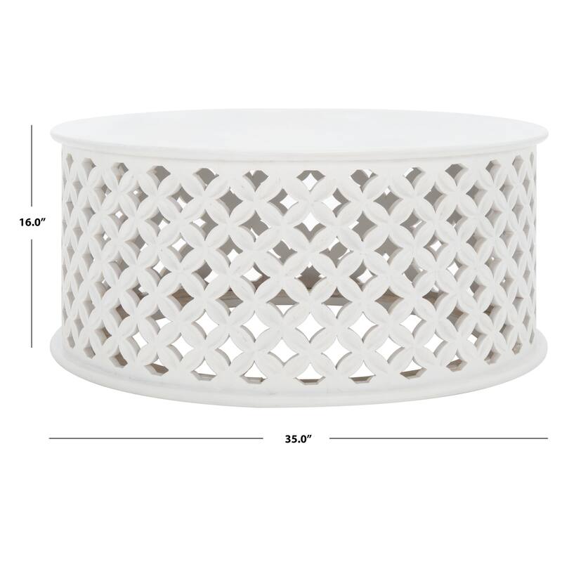 SAFAVIEH Home Collection Kaydix Round Coffee Table - 35" L x 35" D x 16" H