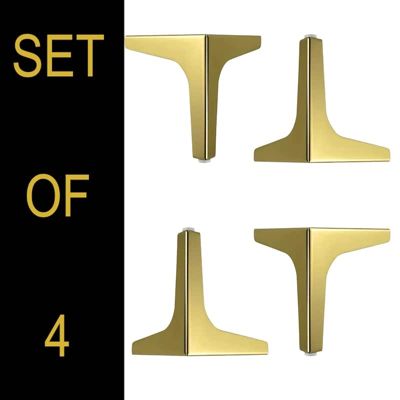 Treaton, 5-Inch Heavy Duty Metal Furniture Leg For Cabinet,Cupboard, Table, Sofa, Set of 4,
