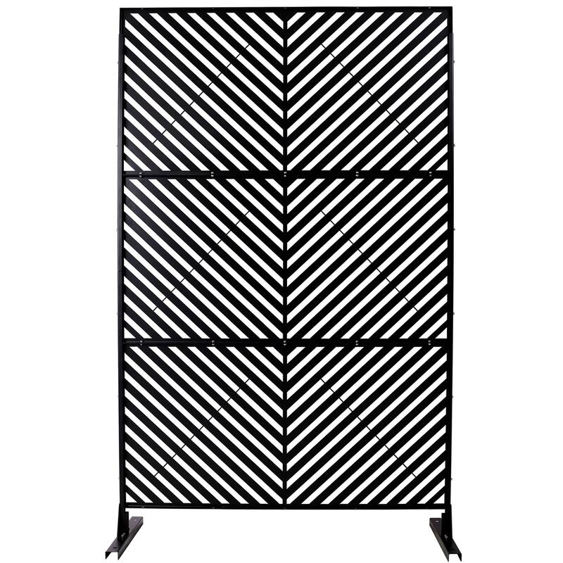 Outdoor & Indoor Privacy Screen Metal Privacy Screen 76" H×48" W