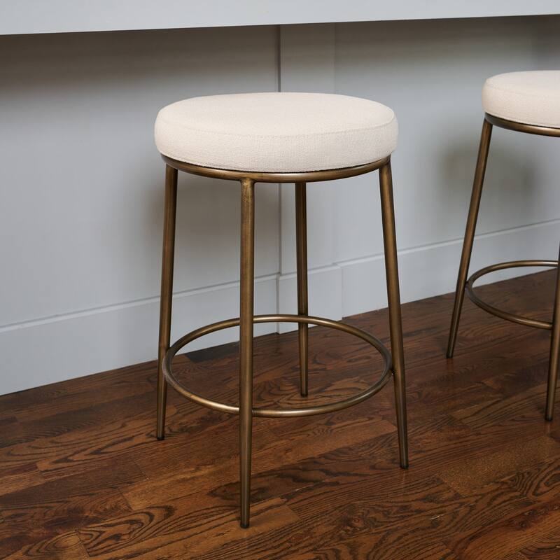 Maven Lane Stella Metal Kitchen Dining Stool