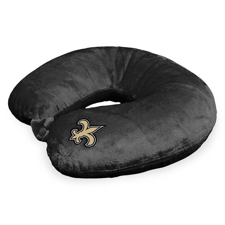 NFL Black Travel Neck Pillow