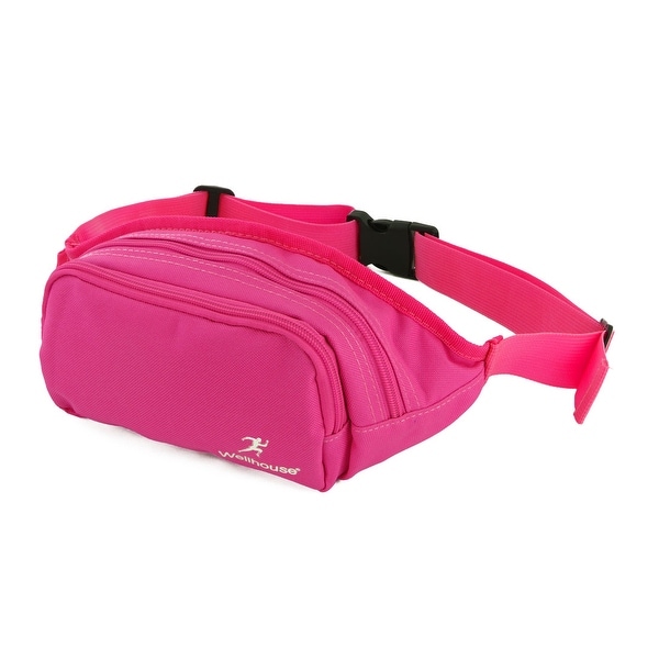 Wellhouse Authorized Hiking Keys Holder Adjustable Belt Sports Waist Bag Fuchsia